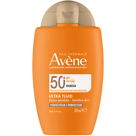 Eau Thermale Avène - Solaires Ultra Fluide Teinté SPF50+ UVB UVA Lumière Bleue 50ml