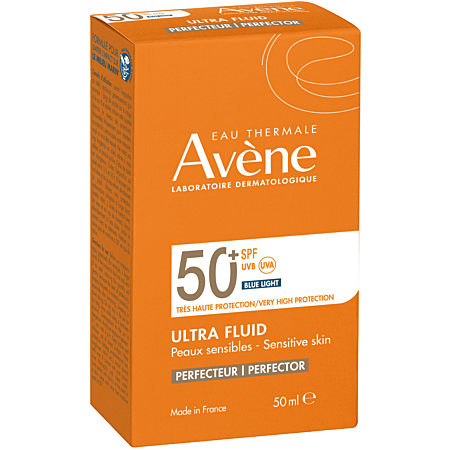 Eau Thermale Avène - Solaires Ultra Fluide Teinté SPF50+ UVB UVA Lumière Bleue 50ml