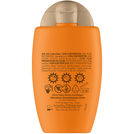 Eau Thermale Avène - Solaires Ultra Fluide Teinté SPF50+ UVB UVA Lumière Bleue 50ml