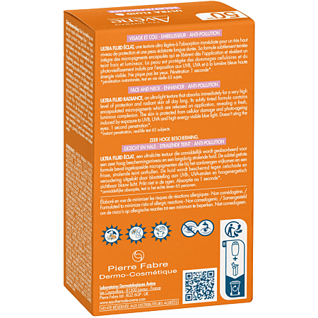Eau Thermale Avene Ultra Fluid Eclat Radiance SPF50+ 50ml