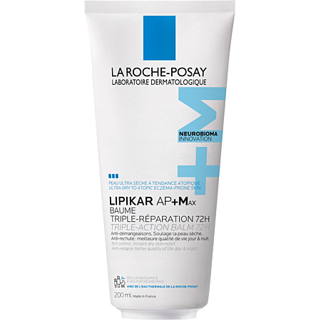 La Roche-Posay Lipikar AP+Max Baume Triple-Réparation 72h Tube 200ml