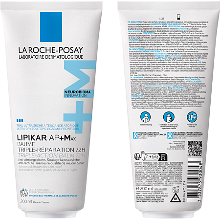 La Roche-Posay Lipikar AP+Max Baume Triple-Réparation 72h Tube 200ml