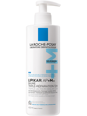 La Roche-Posay Lipikar AP+Max Baume Triple-Réparation 72h Flacon pompe 400ml