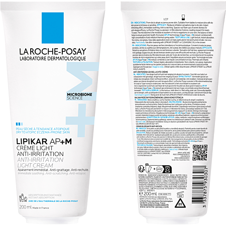 La Roche-Posay Lipikar AP+M Crème Light Anti-irritation Tube 200ml