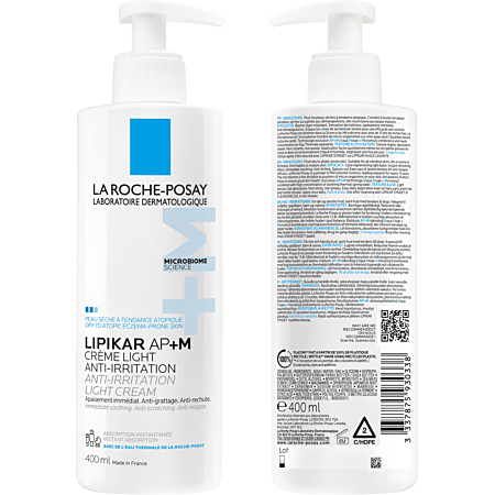 La Roche-Posay Lipikar AP+M Crème Light Anti-irritation Flacon pompe 400ml