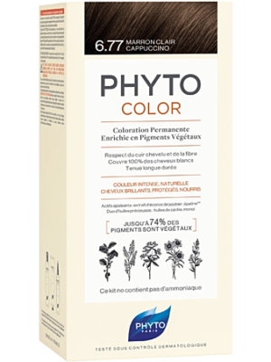 Phytocolor coloration permanente - teinte : 6.77 marron clair cappuccino