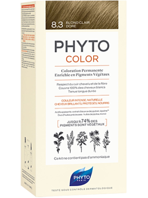 Phytocolor 8.3 Blond Clair Doré Kit De Coloration