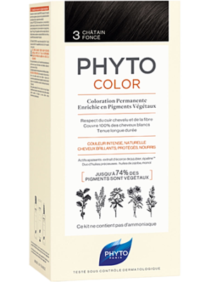 Phytocolor coloration permanente 3 châtain foncé