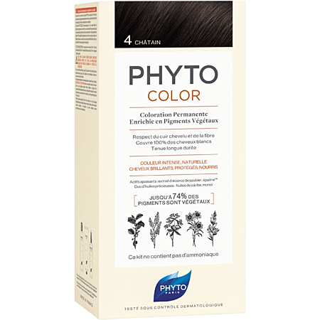Phytocolor coloration permanente 4 chatain