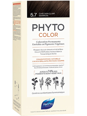 Coloration permanente couleur: chataîn clair marron
