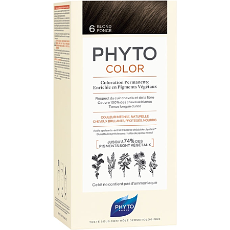 Phytocolor coloration permanente- teinte 6 blond foncé