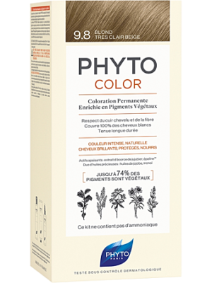 Phytocolor 9.8 Blond Très Clair Beige Kit De Coloration