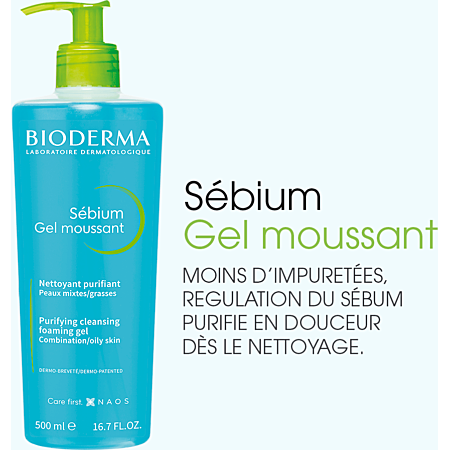 Bioderma Sébium gel moussant nettoyant peau grasse 200ml