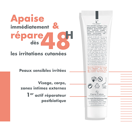 3282770204667_5 Avène Cicalfate+ crème réparatrice protectrice - peaux sensibles et irritées 40 ml