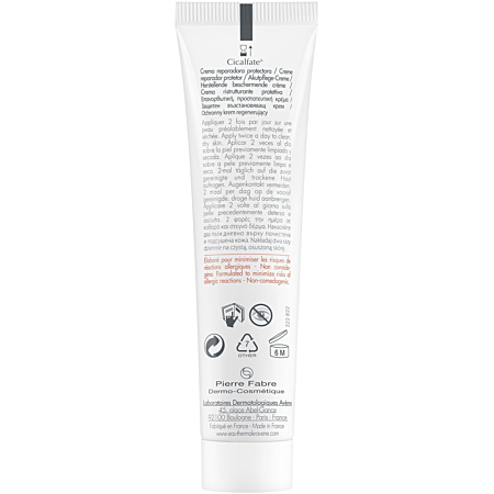 3282770204667_7 Avène Cicalfate+ crème réparatrice protectrice - peaux sensibles et irritées 40 ml