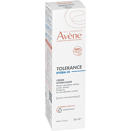 Avène Tolérance Hydra 10 Crème Hydratante Peaux sensibles sèches à très sèches 40ml