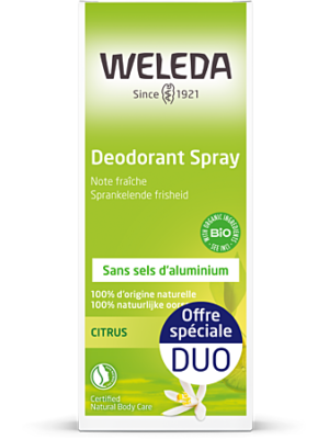 Weleda Déodorant Spray Citrus 100ml x2