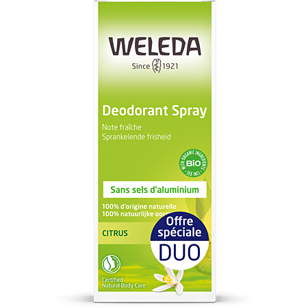3596200625114_1 Weleda Déodorant Spray Citrus 100ml x2
